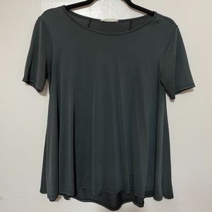 Dark Grey Short Sleeve Loose Fit